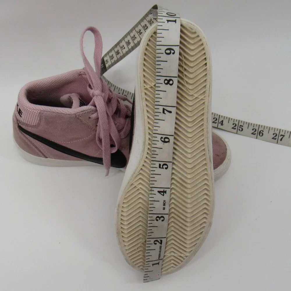 Women's Nike SB Bruin High Skate Shoes Medium Soft Pink Suede DR0126-600 Size 6 - Picture 8 of 8